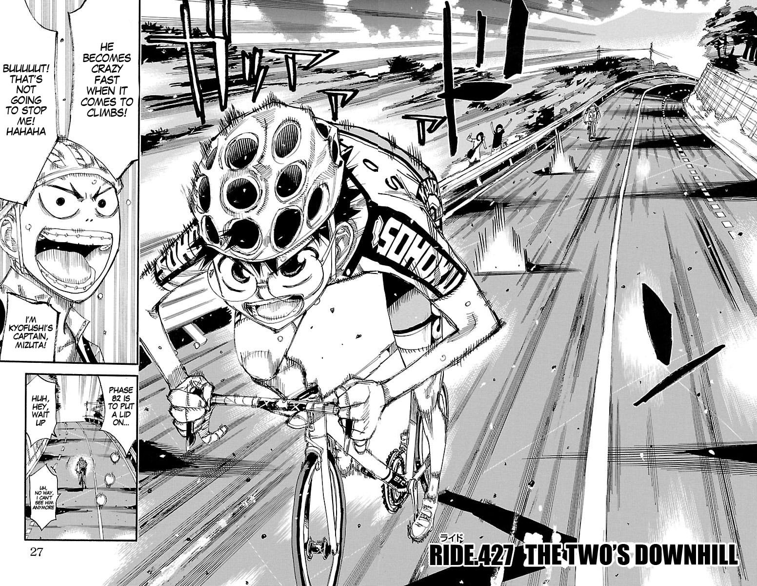 Yowamushi Pedal chapter 427 page 2