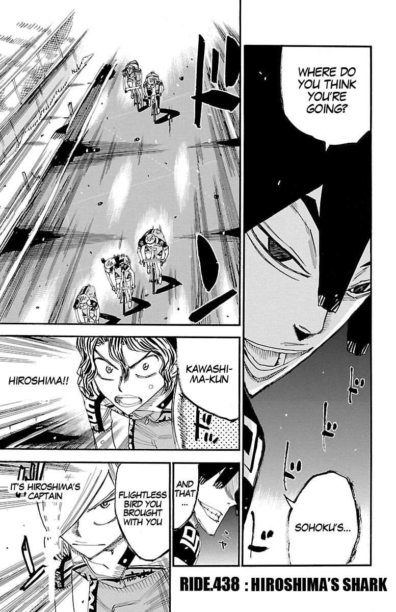 Yowamushi Pedal chapter 438 page 1