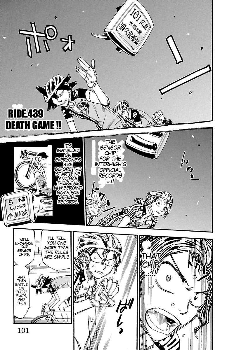 Yowamushi Pedal chapter 439 page 1