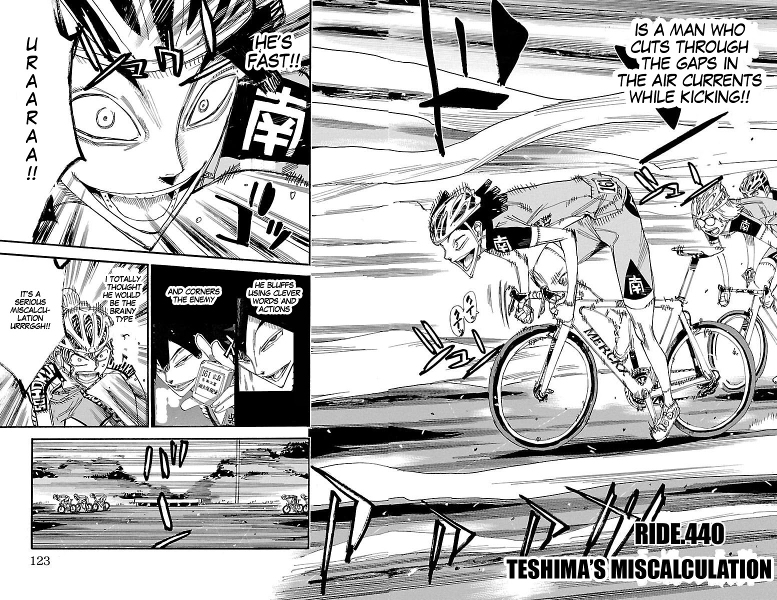 Yowamushi Pedal chapter 440 page 2