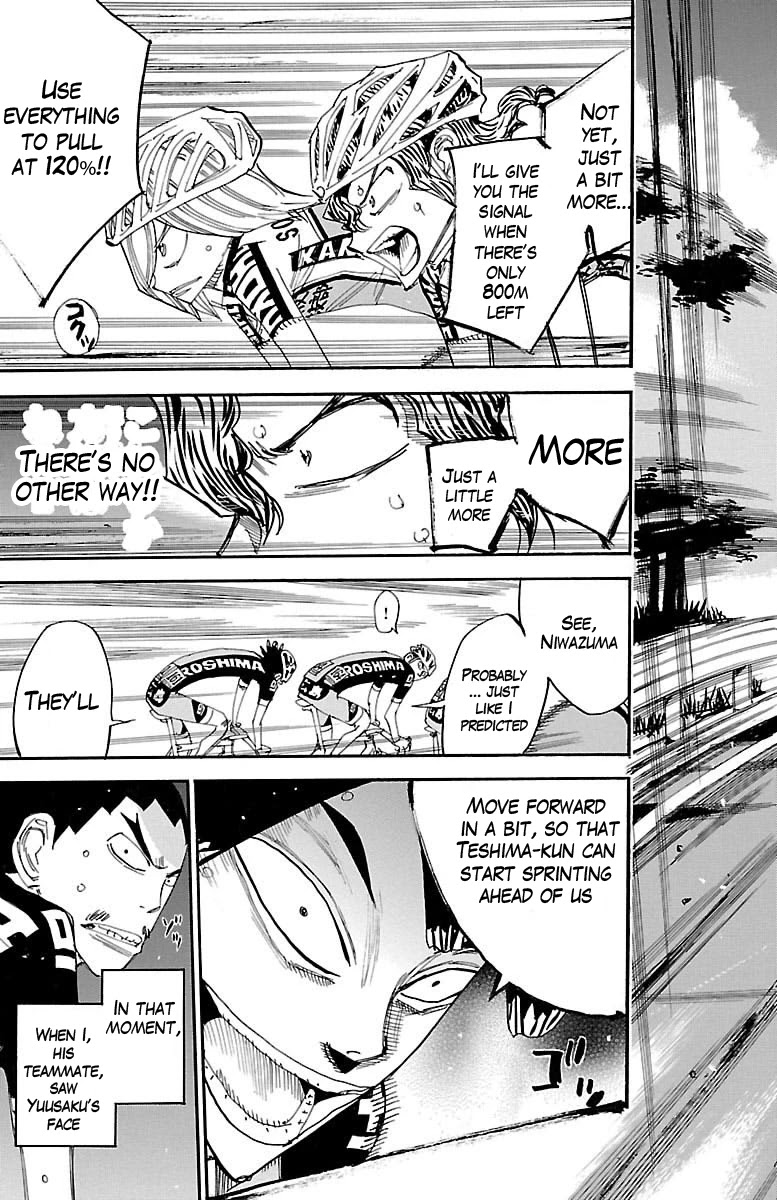 Yowamushi Pedal chapter 442 page 17