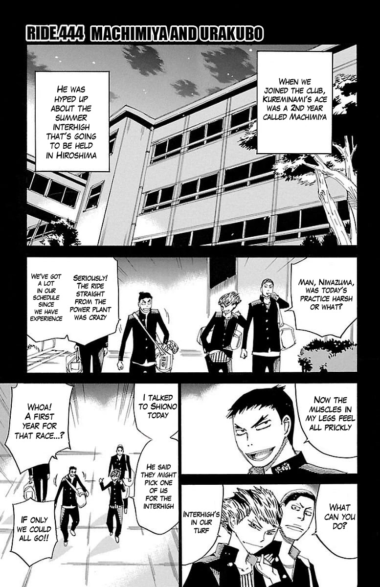 Yowamushi Pedal chapter 444 page 1