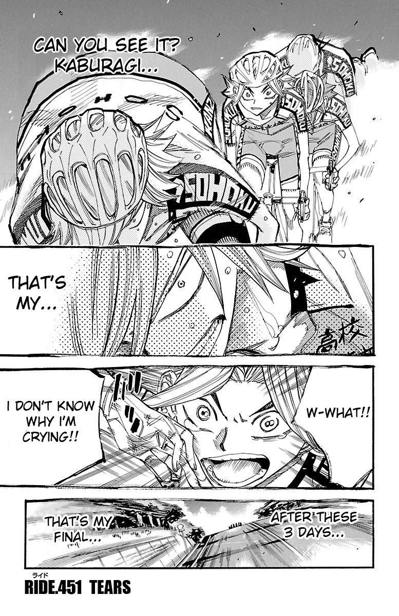 Yowamushi Pedal chapter 451 page 2