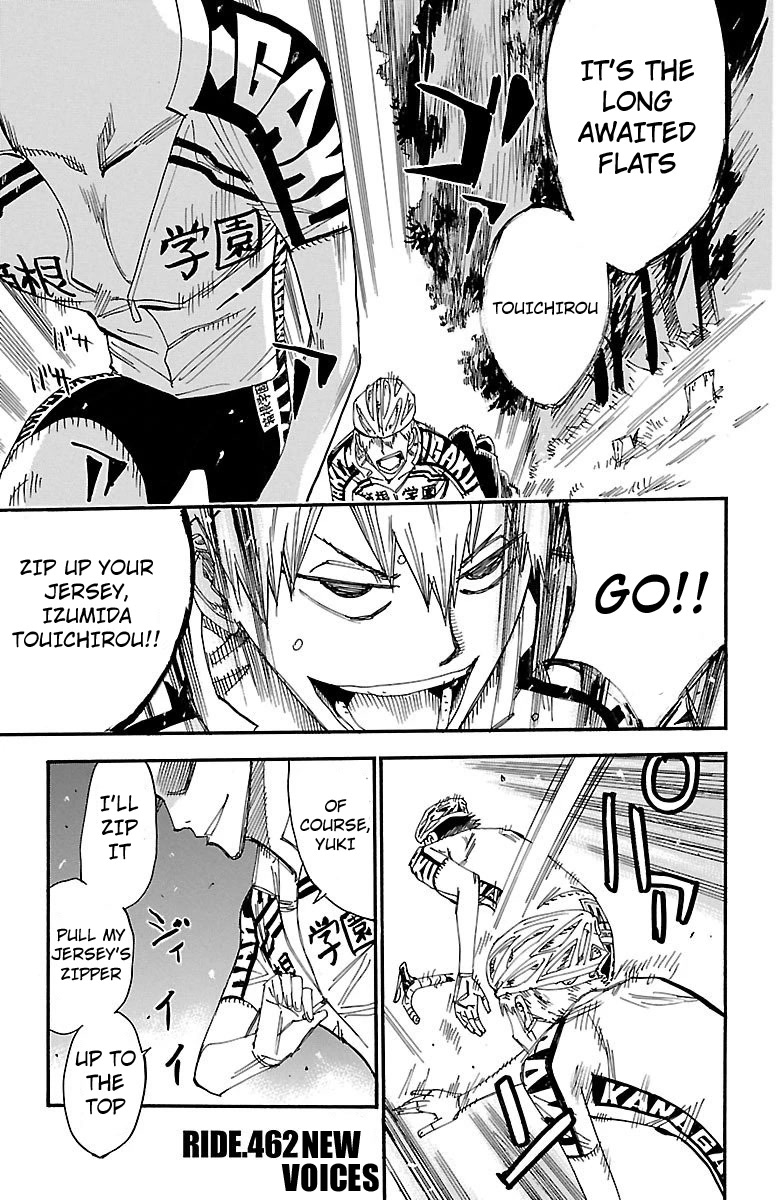 Yowamushi Pedal chapter 462 page 1