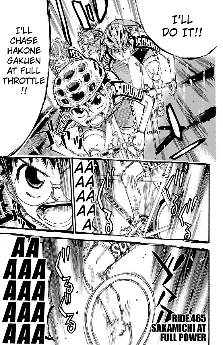 Yowamushi Pedal chapter 465 page 1