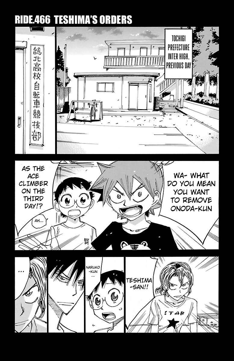 Yowamushi Pedal chapter 466 page 1