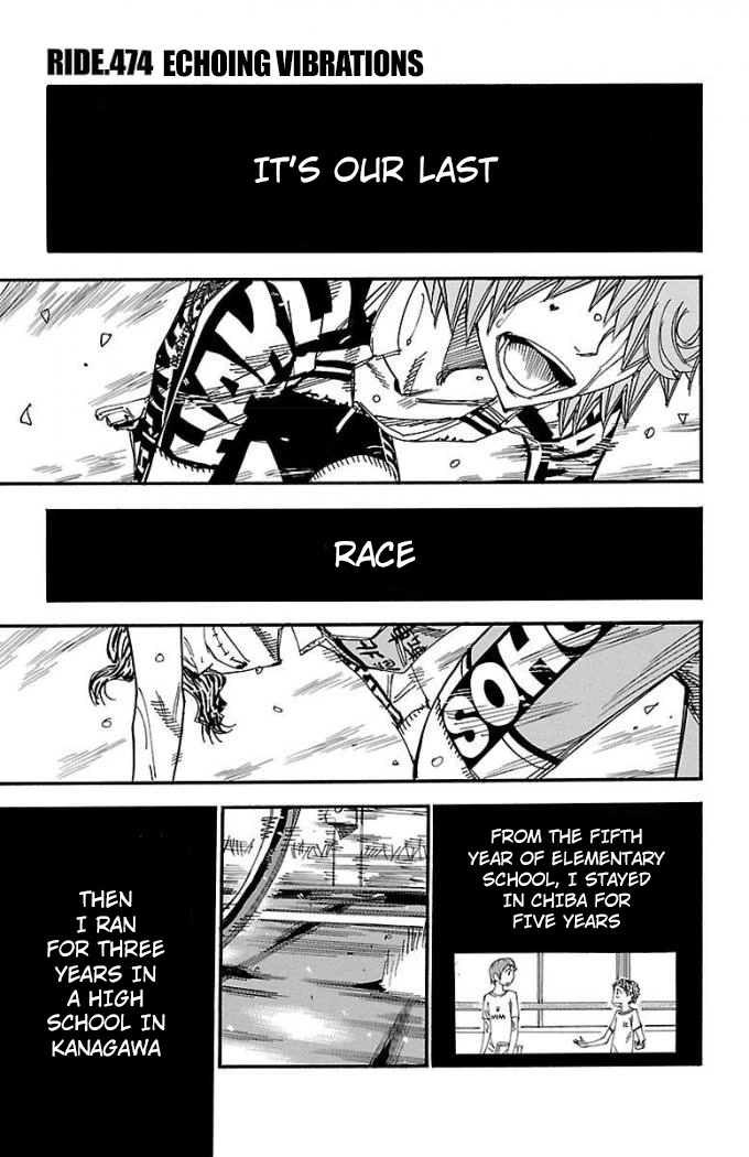 Yowamushi Pedal chapter 474 page 1