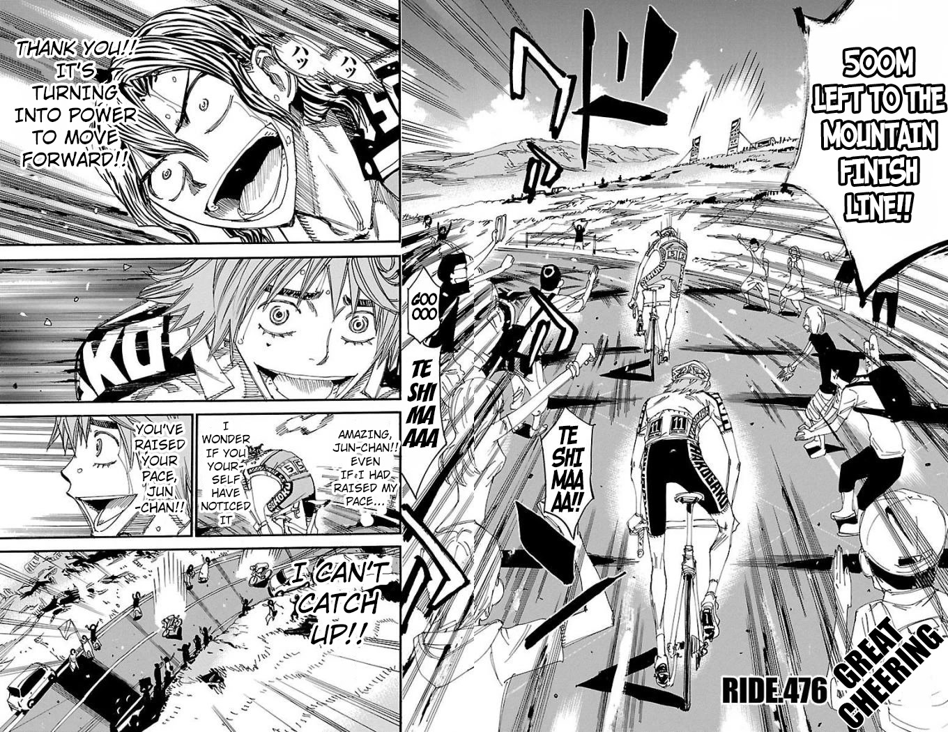 Yowamushi Pedal chapter 476 page 3