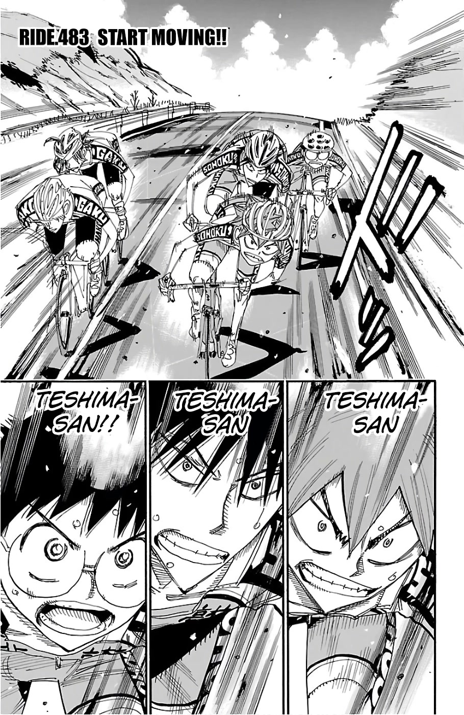 Yowamushi Pedal chapter 483 page 1