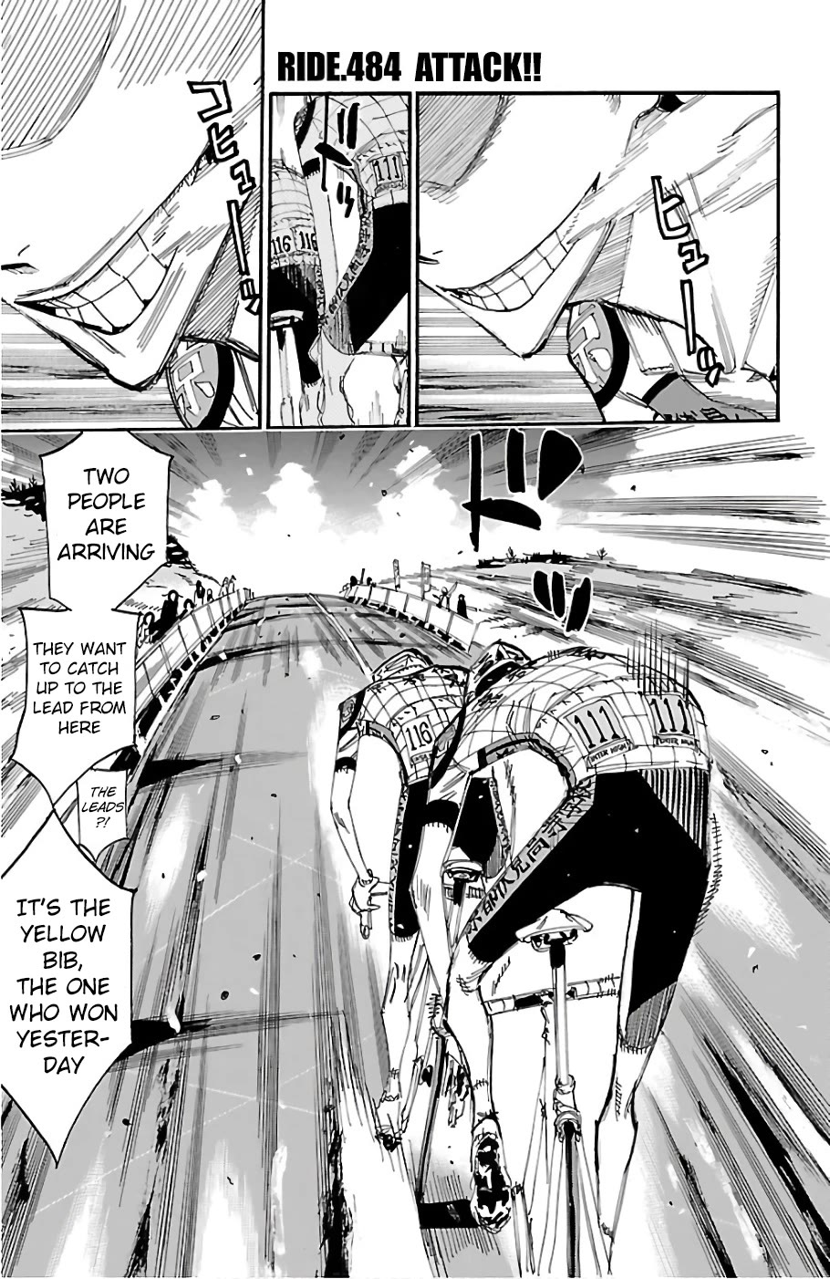 Yowamushi Pedal chapter 484 page 1