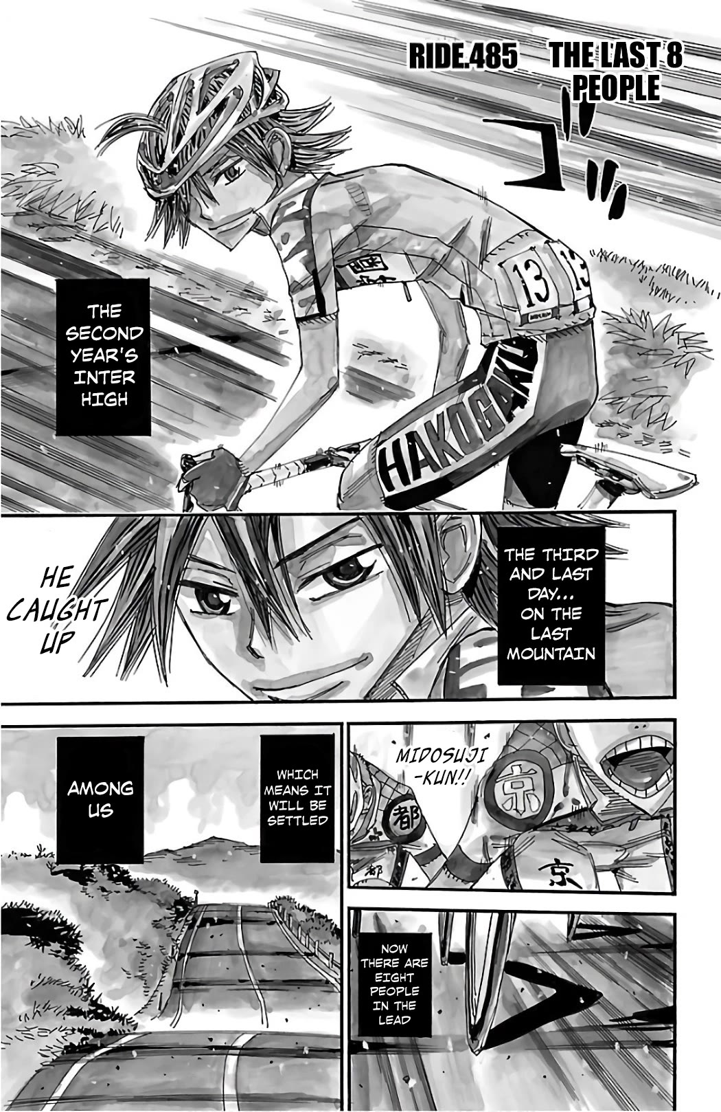 Yowamushi Pedal chapter 485 page 2