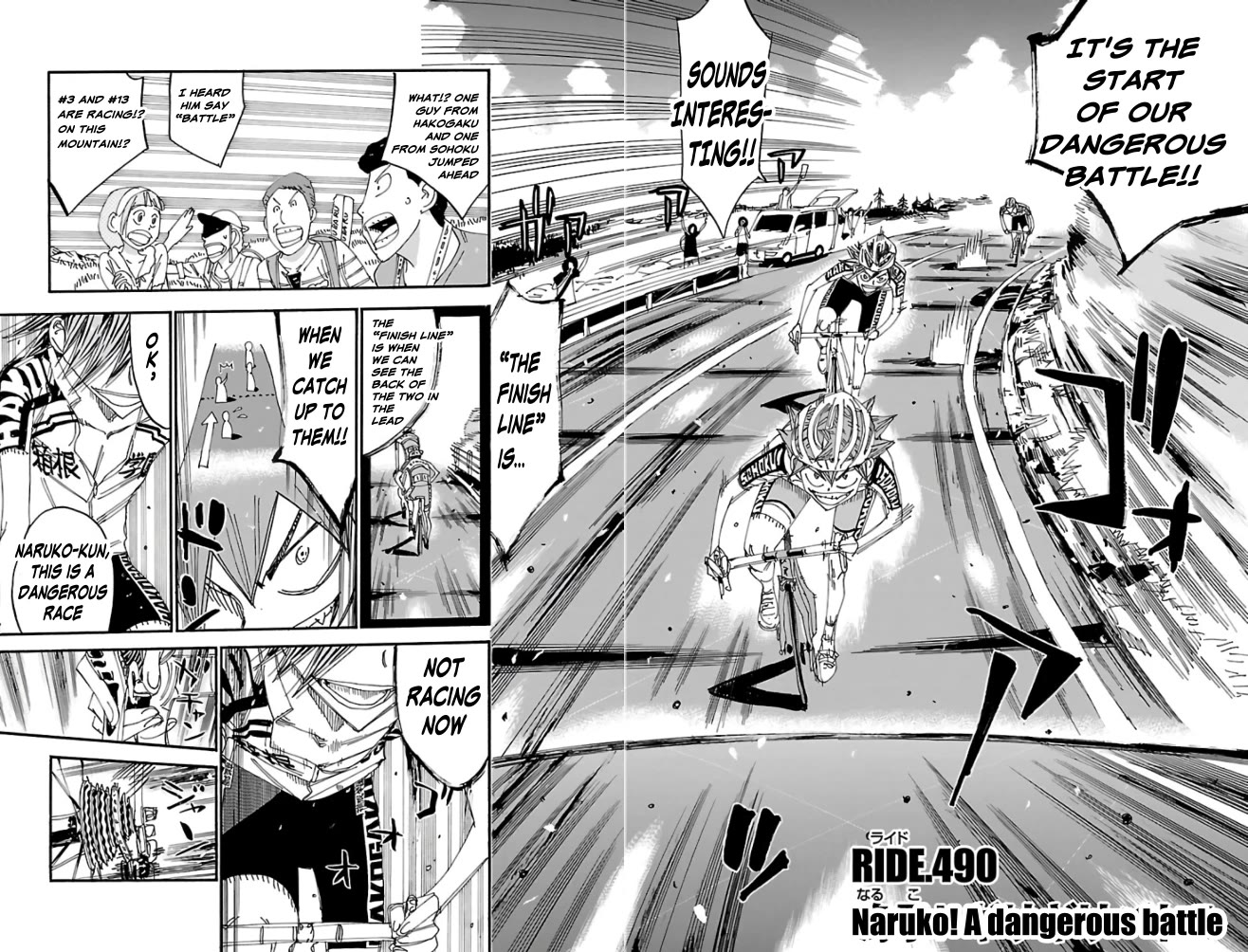 Yowamushi Pedal chapter 490 page 2