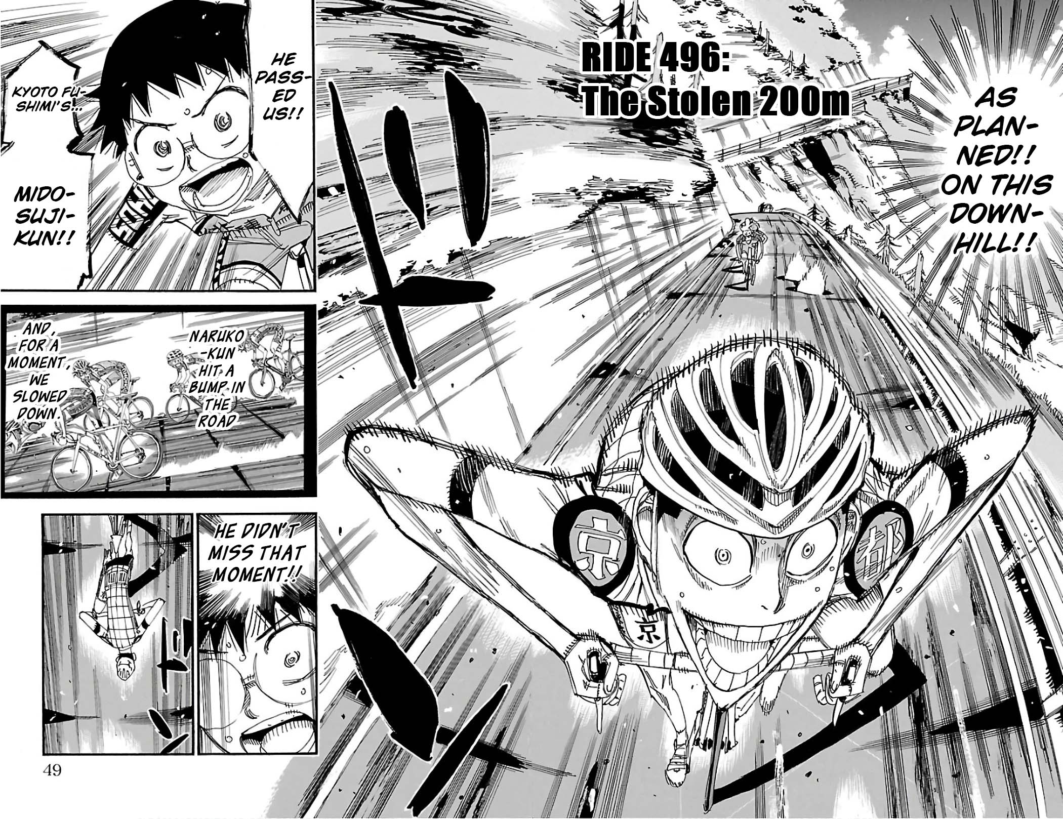 Yowamushi Pedal chapter 496 page 2