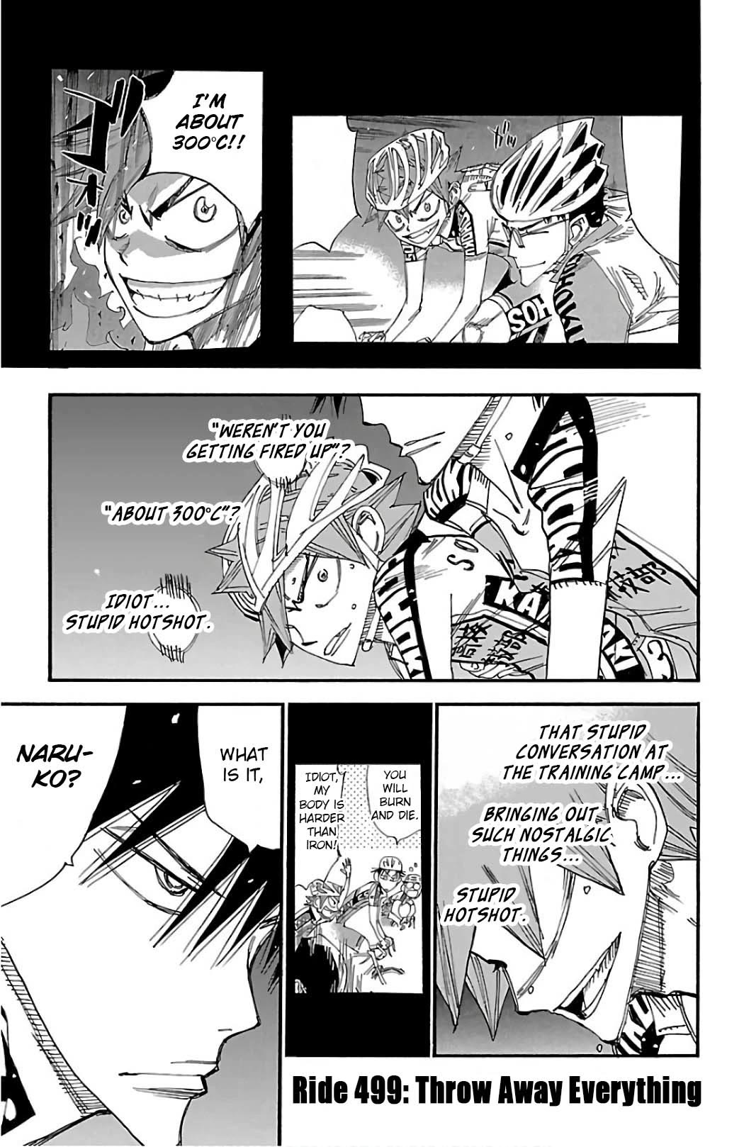 Yowamushi Pedal chapter 499 page 1