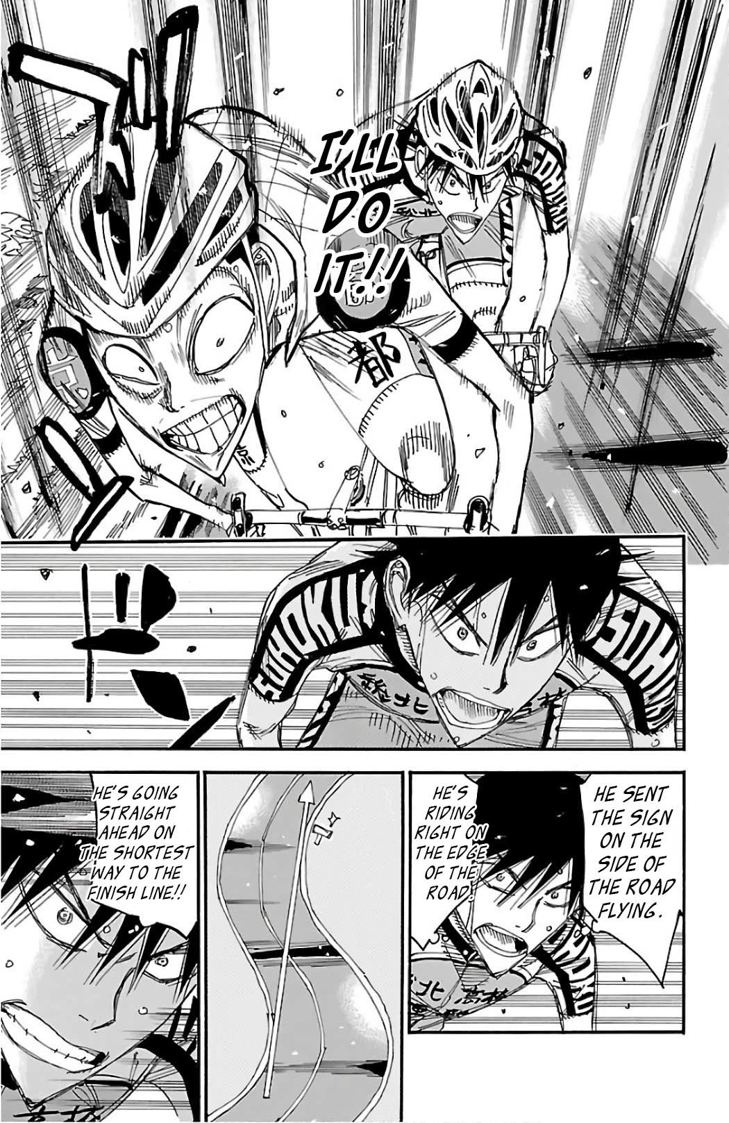 Yowamushi Pedal chapter 502 page 8