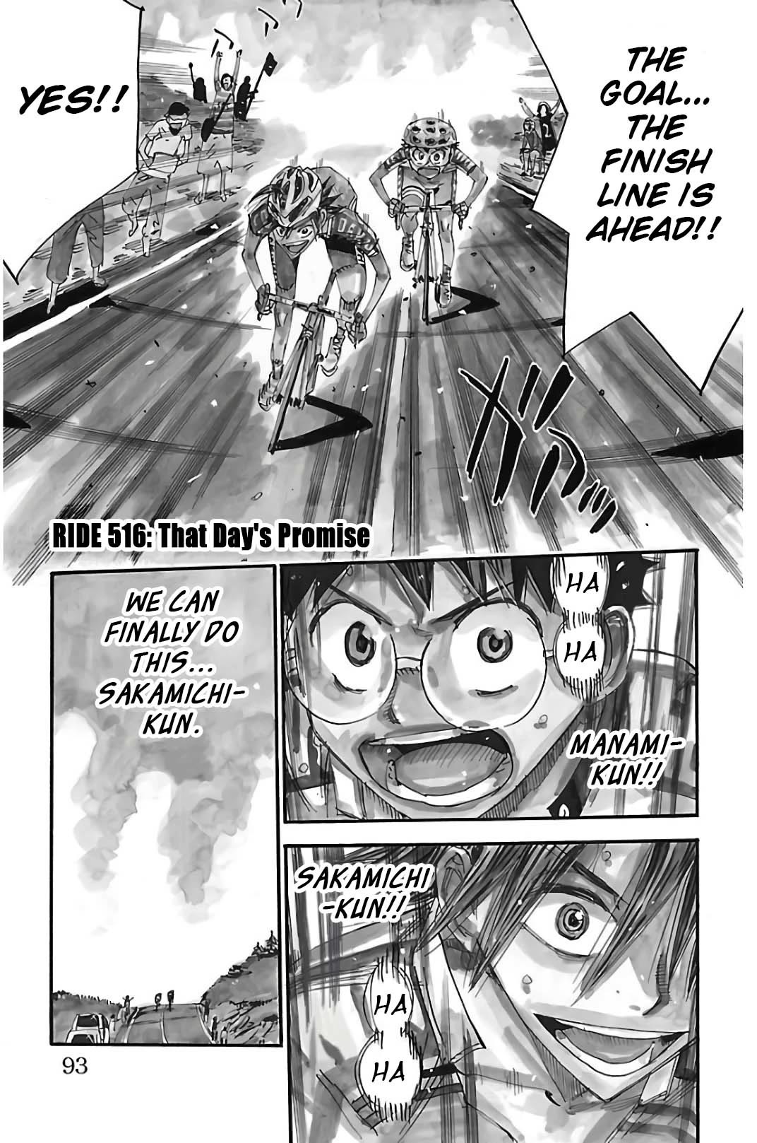 Yowamushi Pedal chapter 516 page 1