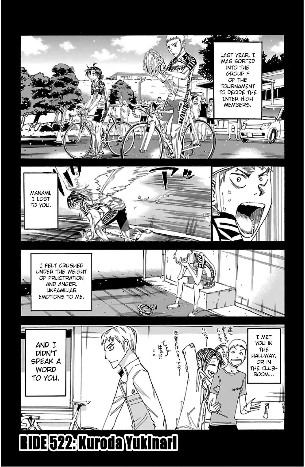 Yowamushi Pedal chapter 522 page 1