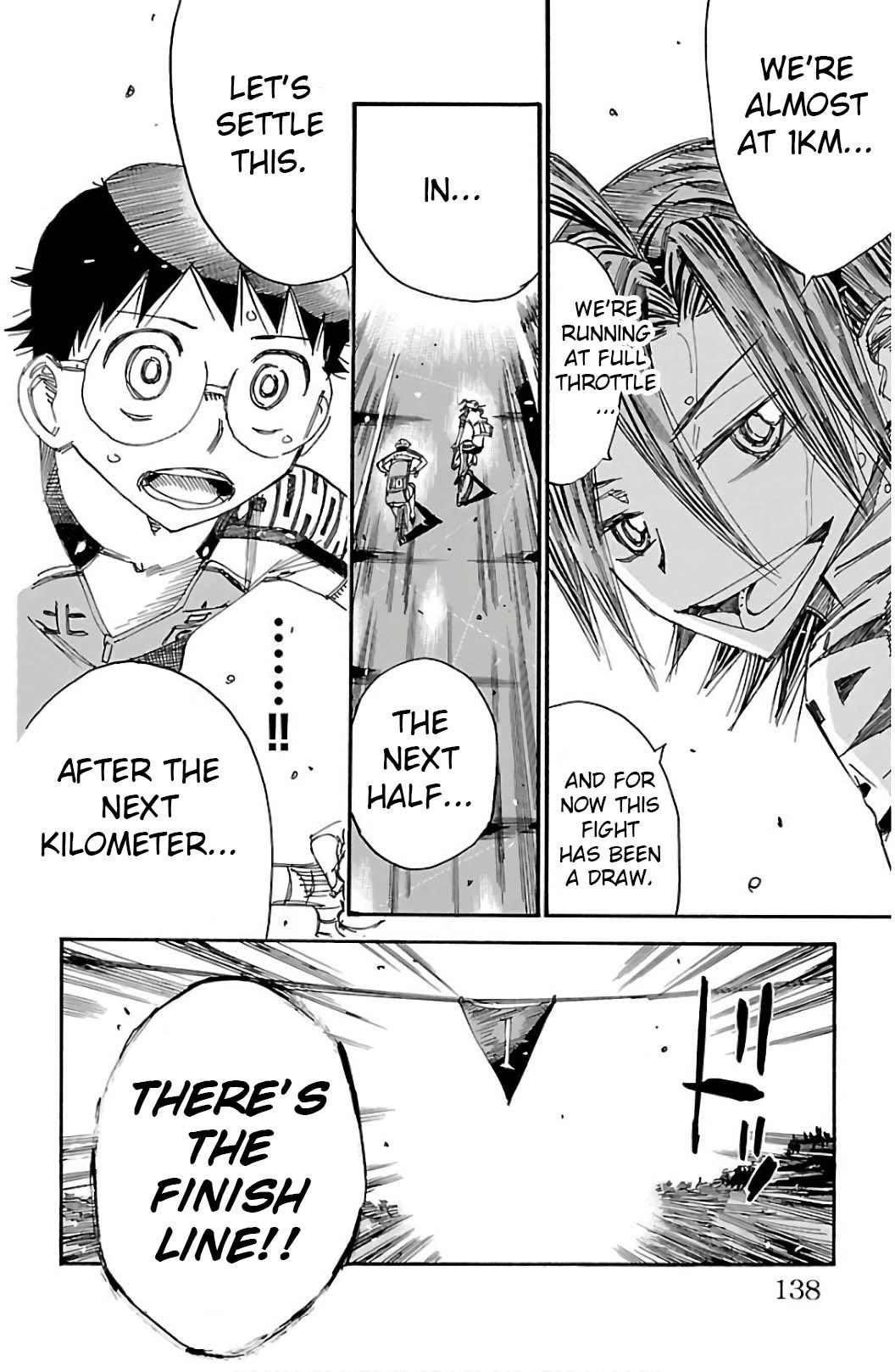 Yowamushi Pedal chapter 525 page 14