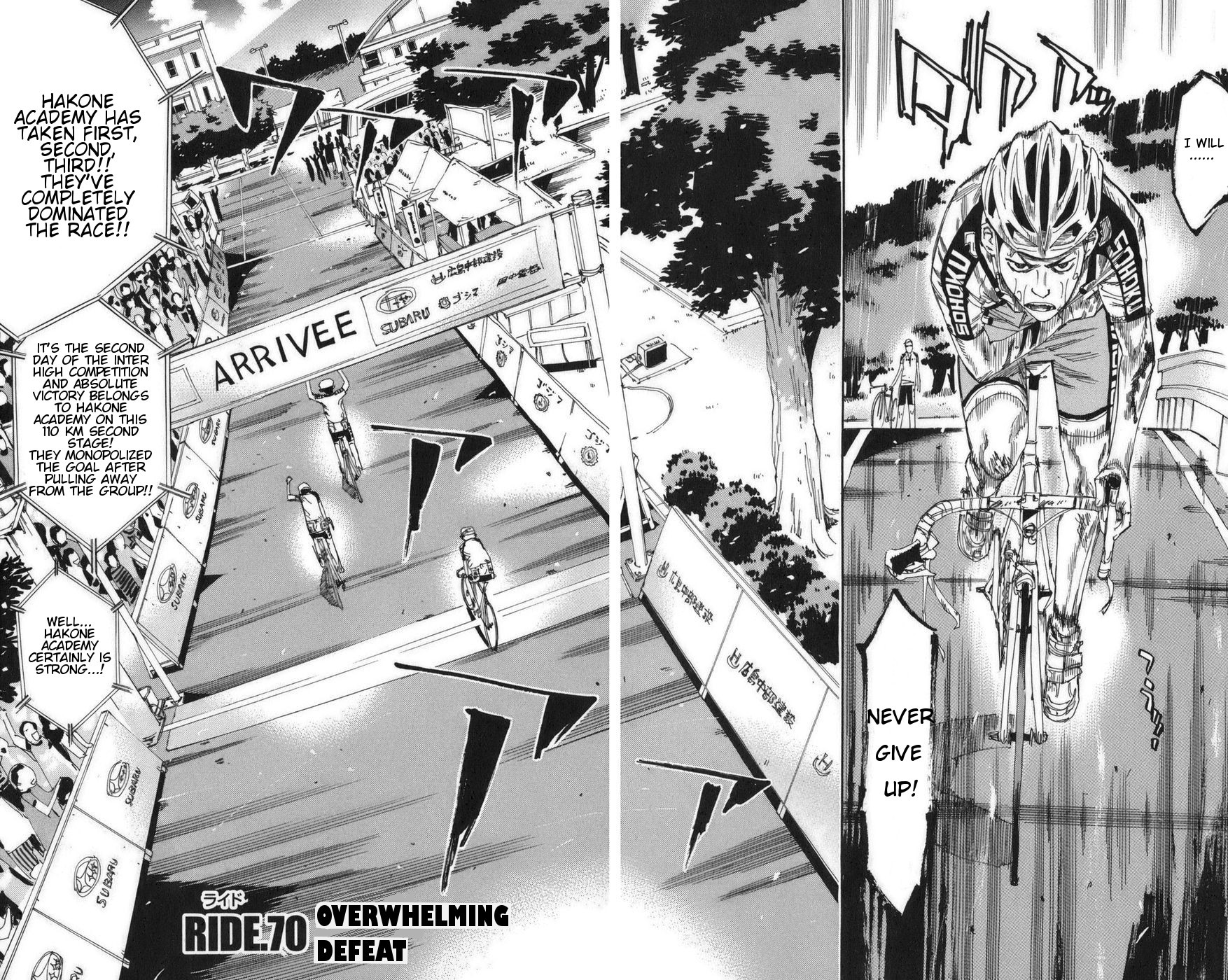 Yowamushi Pedal chapter 70 page 9