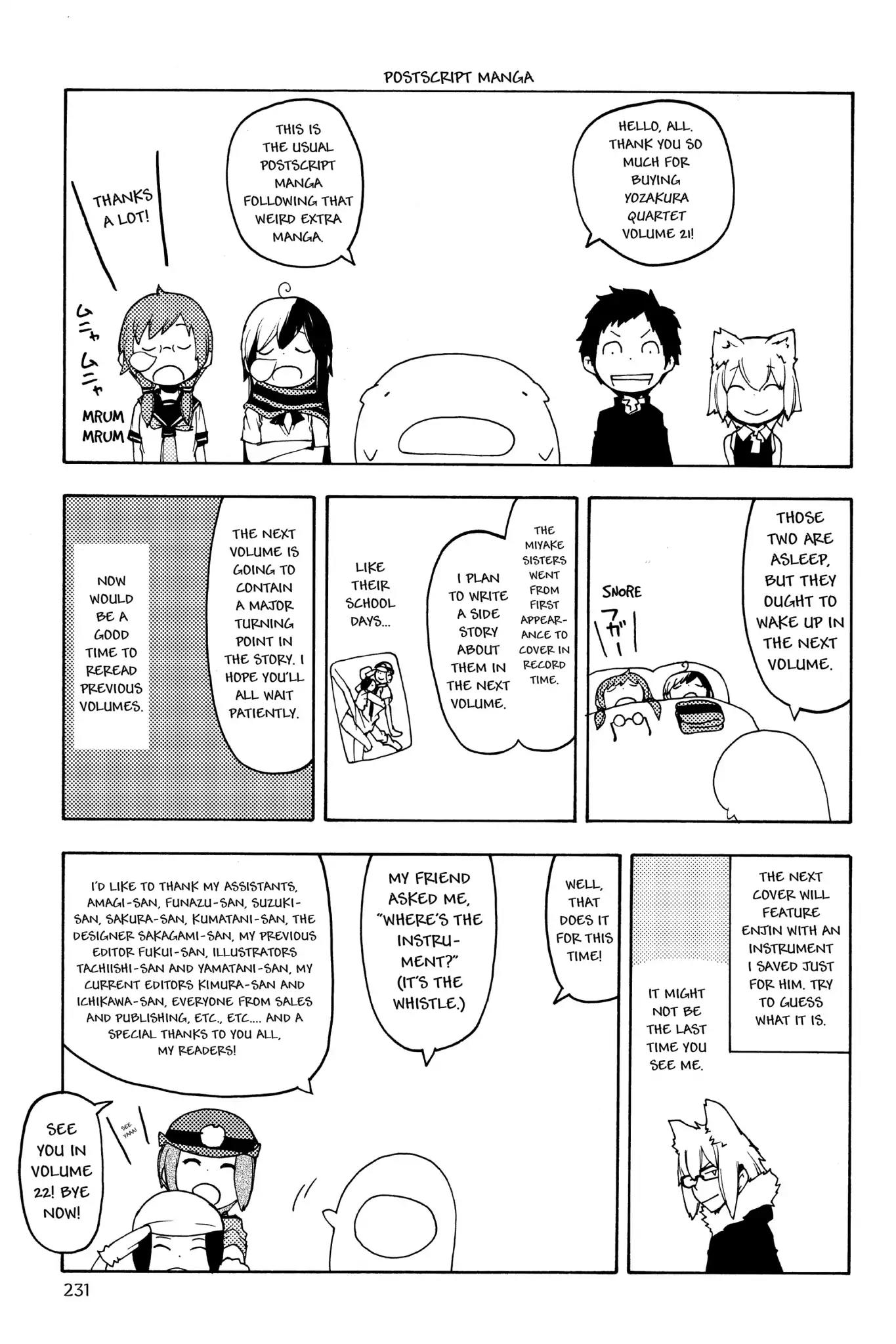 Yozakura Quartet chapter 124.5 page 2