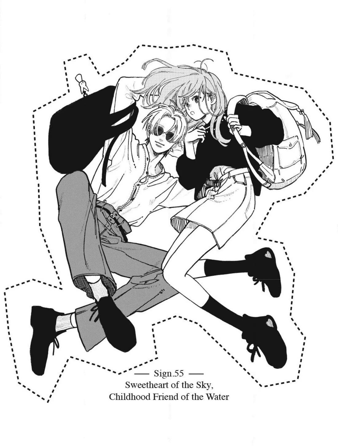 Yubisaki to Renren chapter 55 page 1