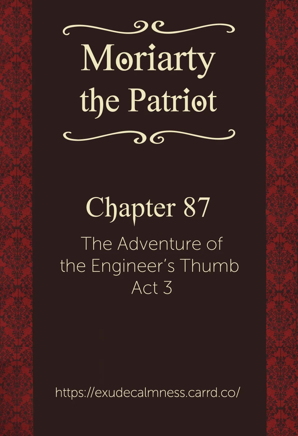 Yukoku no Moriarty chapter 87 page 1