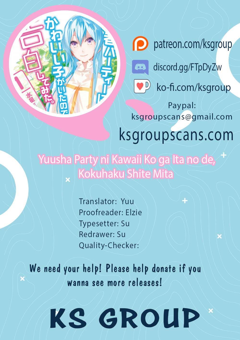 Yuusha Party ni Kawaii Ko ga Ita no de, Kokuhaku Shite Mita chapter 8.2 page 1