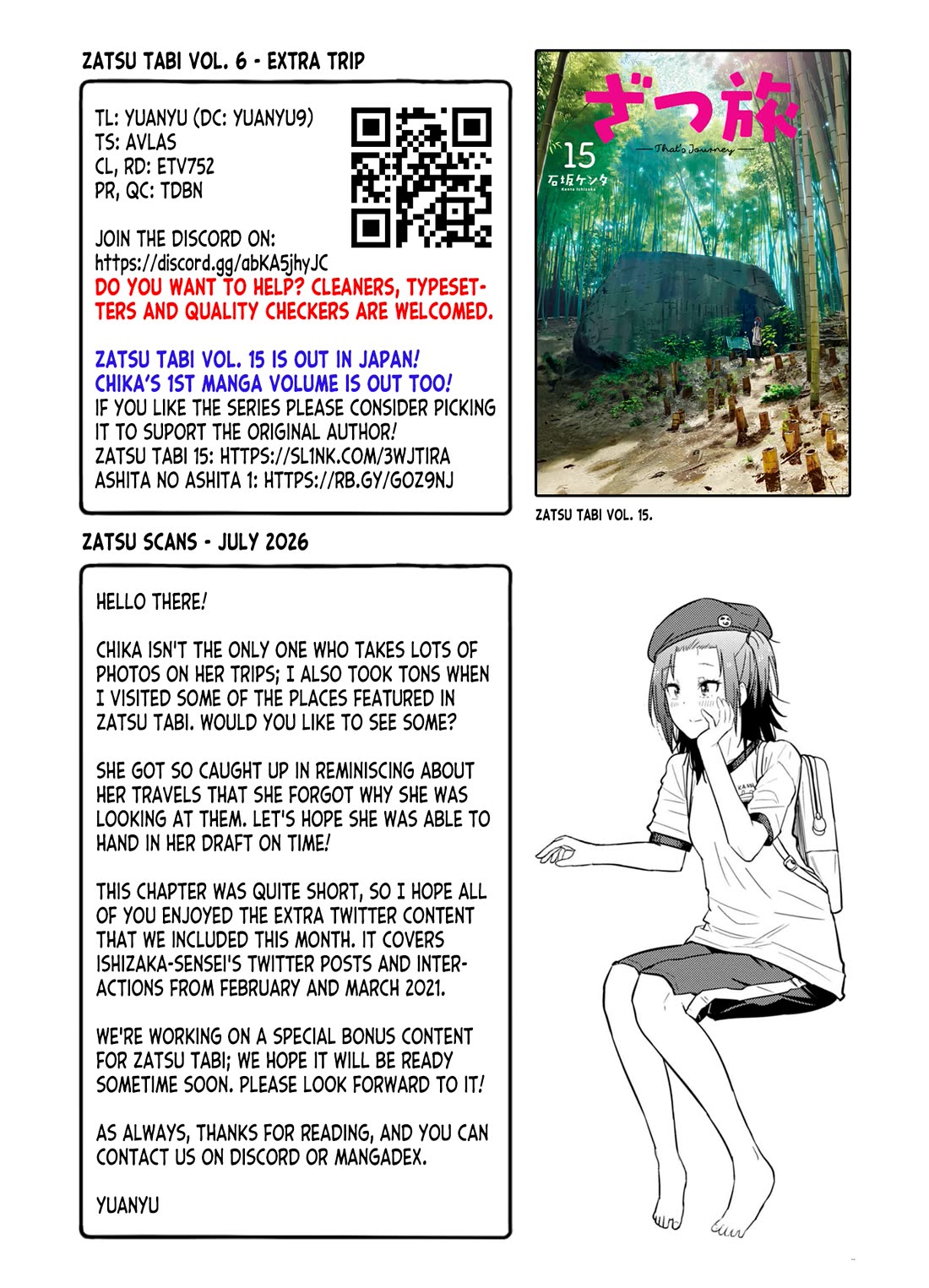 Zatsu Tabi: That's Journey chapter 27.5 page 64