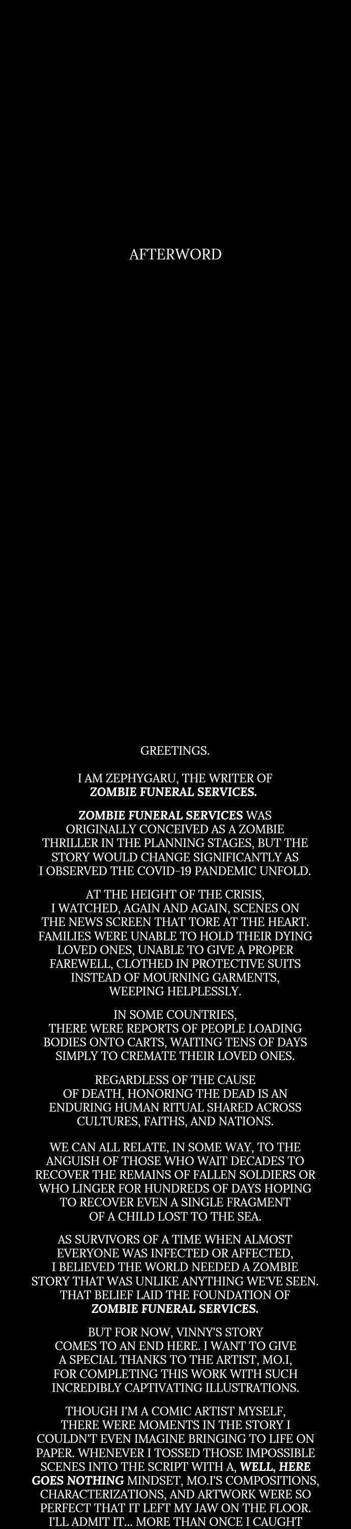 Zombie Funeral Services chapter 71.5 page 1
