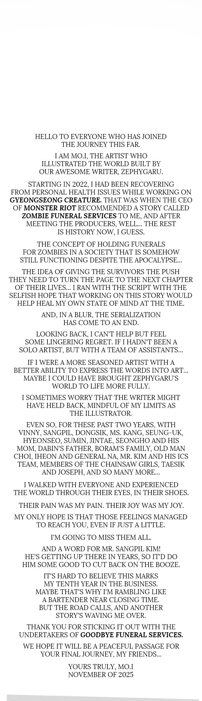 Zombie Funeral Services chapter 71.5 page 3